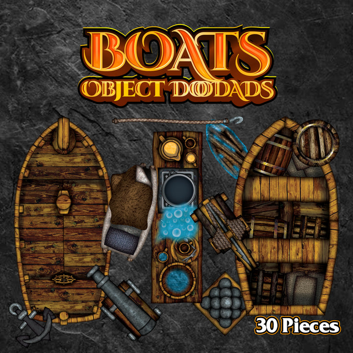 Boats - Roleplaying Objects - 30 Pieces