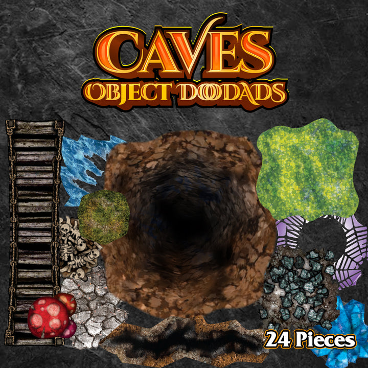 Caves - Roleplaying Objects - 24 Pieces