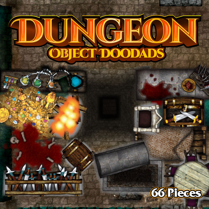 Dungeon - Roleplaying Objects - 66 Pieces