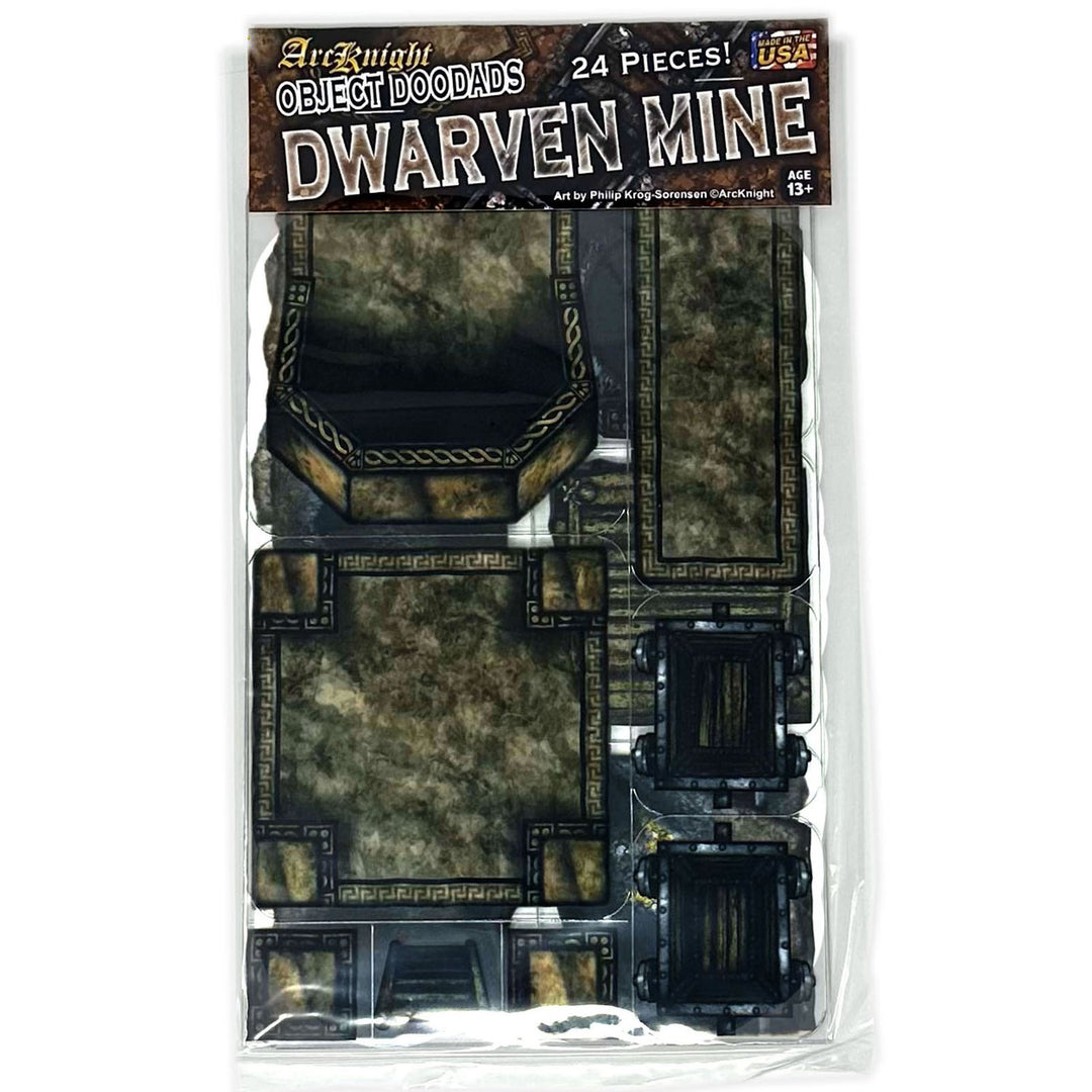 Dwarven Mine - Roleplaying Objects - 24 Pieces