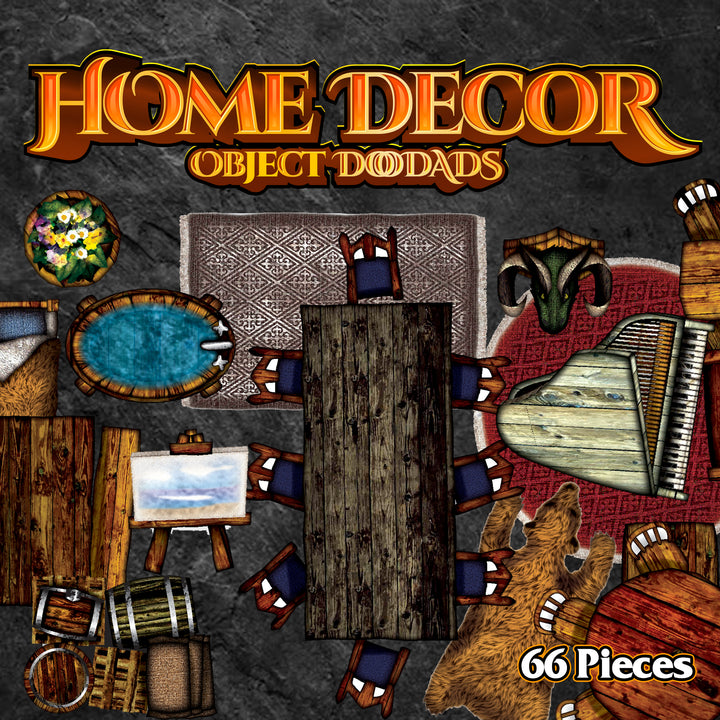 Home Decor - Roleplaying Objects - 66 Pieces