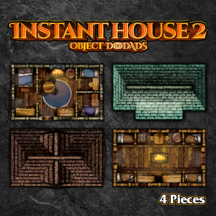 Instant Houses 2 - Roleplaying Objects - 4 Pieces