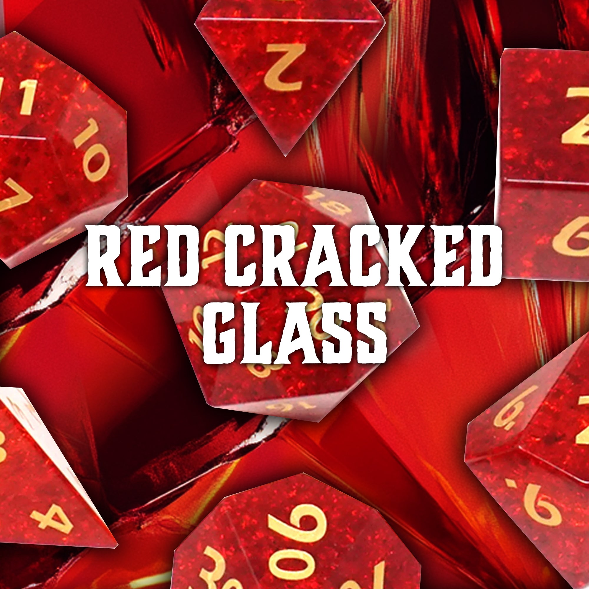 Red Cracked Glass