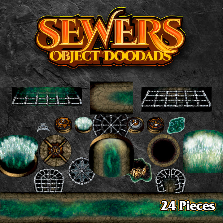 Sewers - Roleplaying Objects - 24 Pieces